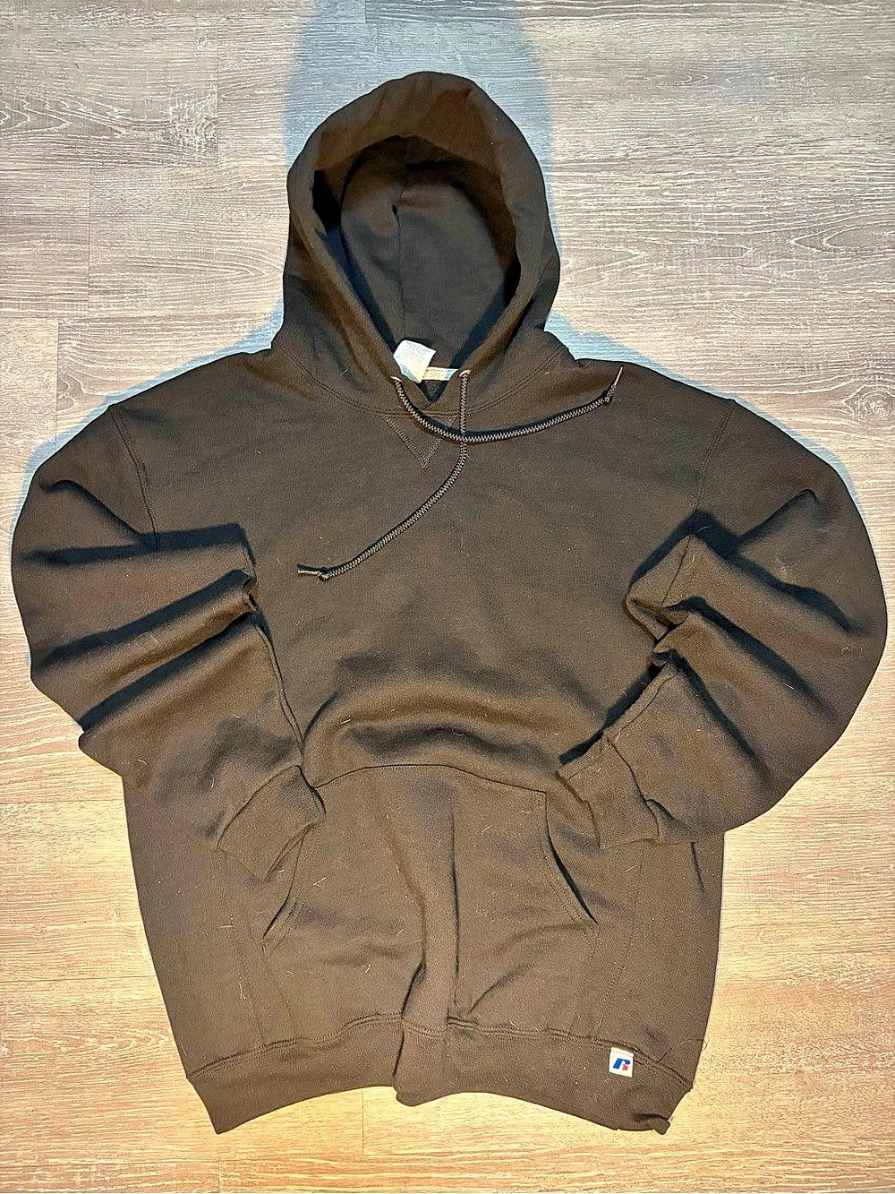 Baggy Russell Athletic Black blank hoodie
